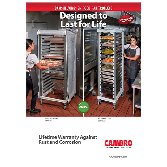 Camshelving® GN 1/1 Food Pan Trolley